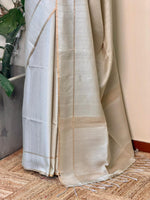 Nude shade tusser silk saree -PBR15