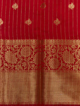 Red Pink Banarasi silk saree -RUK46B