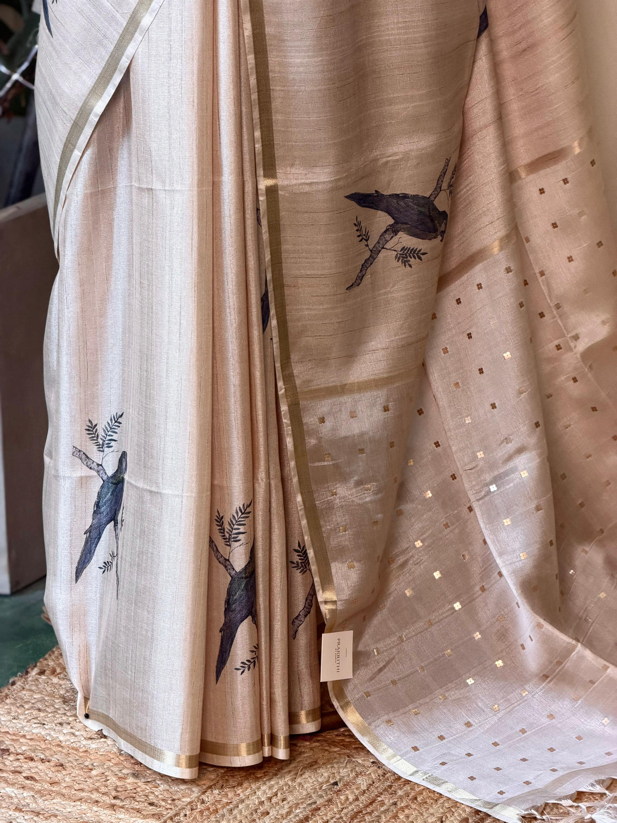 Tusser silk saree -PBR16A