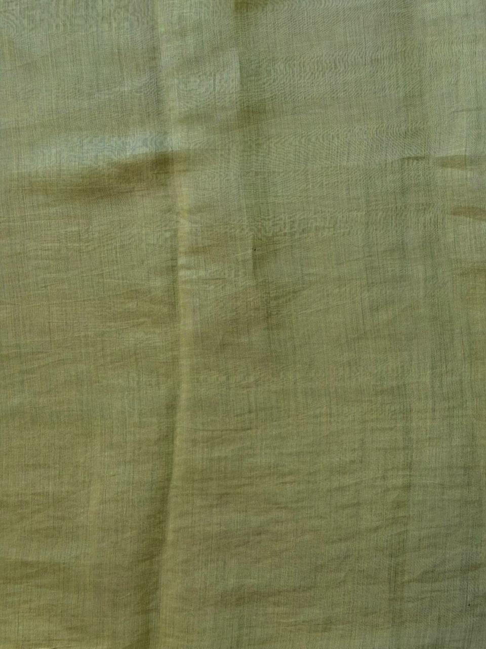Green Muslin silk saree -PBR17