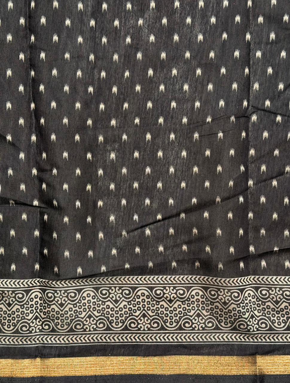 Tribal Printed silk cotton saree -PBR19B