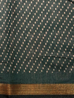 Peacock blue silk cotton saree -PBR20