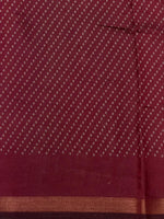 Dark mauve pink silk cotton saree -PBR20C