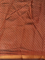 Brown silk cotton saree -PBR20D