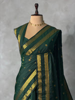 Dark Green kanchipuram silk saree- PSSR308