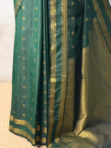 Dark Green kanchipuram silk saree- PSSR308