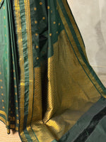 Dark Green kanchipuram silk saree- PSSR308