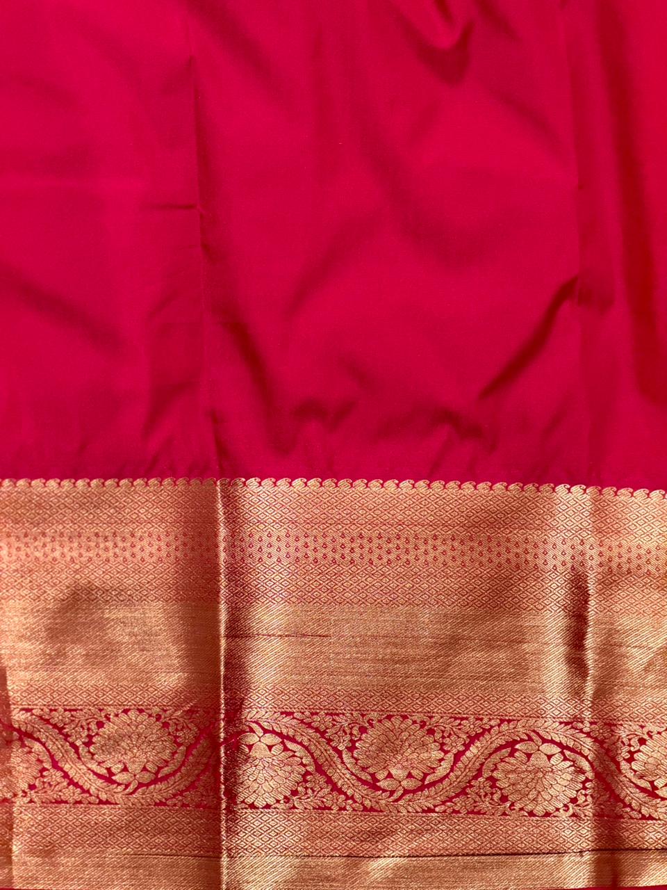 Violet and Rani Pink kanchipuram silk saree- PSSR298