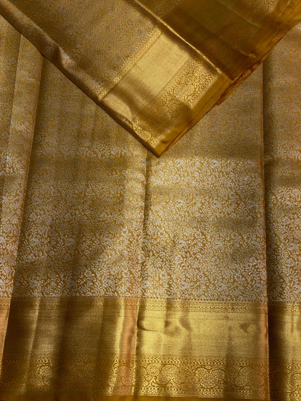 Gold Tissue Kanchipuram saree- PBRIDE44E