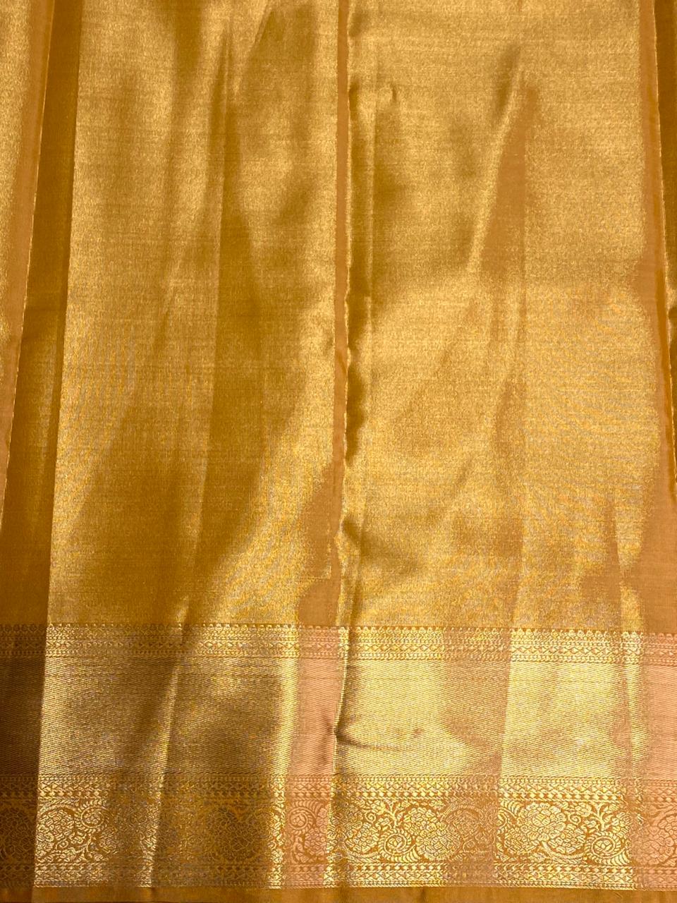 Gold Tissue Kanchipuram saree- PBRIDE44E