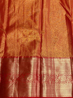 Red Tissue Kanchipuram saree- PBRIDE47C