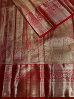 Red Tissue Kanchipuram saree- PBRIDE47E