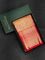 Red Tissue Kanchipuram saree- PBRIDE47E