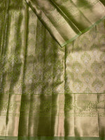 Pastal Green Tissue Kanchipuram saree- PBRIDE44H