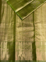 Pastal Green Tissue Kanchipuram saree- PBRIDE44H
