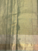 Pastal GreenTissue Kanchipuram saree- PBRIDE44J