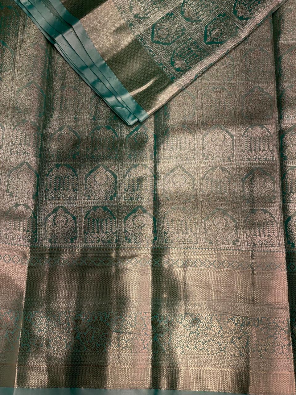 Blue Tissue Kanchipuram saree- PBRIDE44K