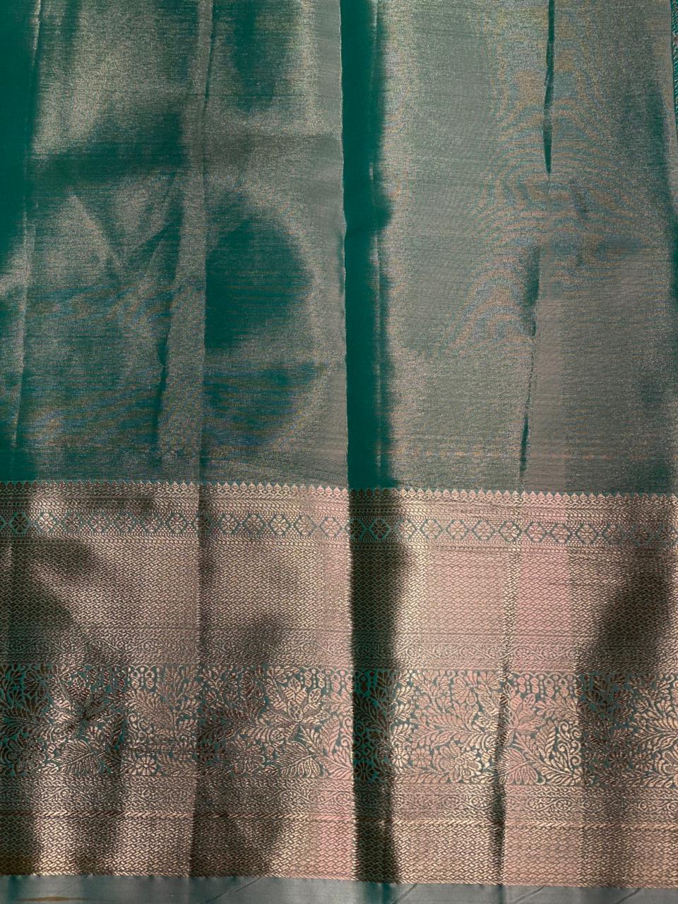 Blue Tissue Kanchipuram saree- PBRIDE44K