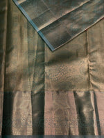 Pastal blue Tissue Kanchipuram saree- PBRIDE44M