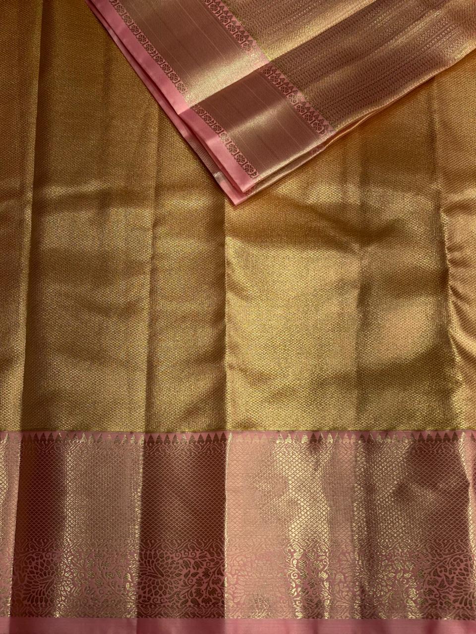 Pink Tissue Kanchipuram saree- PBRIDE44O