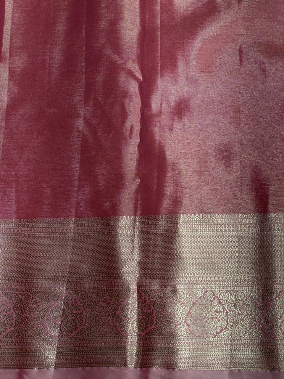 Pink Tissue Kanchipuram saree- PBRIDE44P