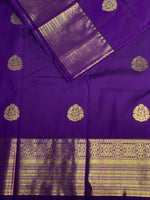Violet kanchipuram silk saree- PSSR336