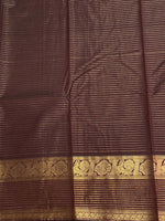 Brown kanchipuram silk saree- PSSR338