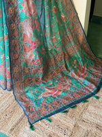 Green mul chanderi saree- PBR26C
