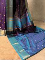 Deep Blue banarasi silk saree- GAL13