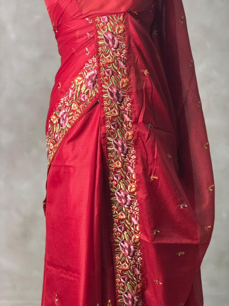 Maroon Soft kotta saree- PBR29