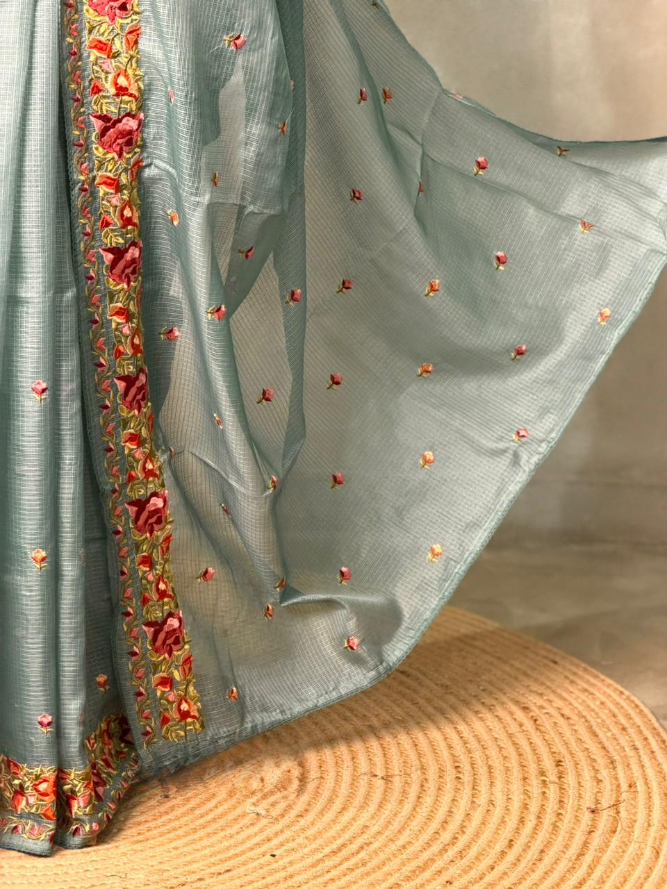 Blue Soft kotta saree- PBR29F