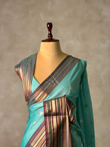 Blue semi silk saree - PIH88A