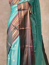 Blue semi silk saree - PIH88A