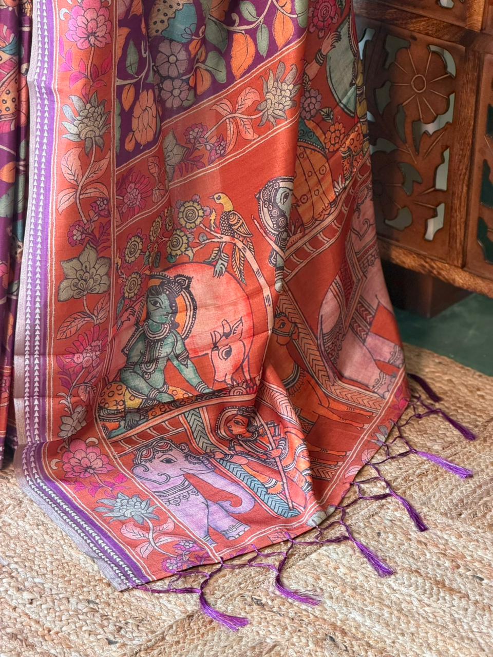 Purple Soft silk saree- PBR30