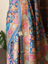 Blue Soft silk saree- PBR30A