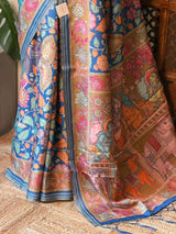 Blue Soft silk saree- PBR30A