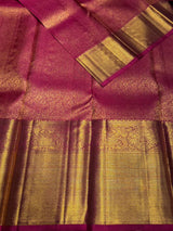 Magenta Pure 2g zari Kanchipuram Silk saree - PPURE75