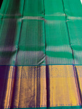 Peacock blue Pure 2g Kanchipuram Silk saree - PPURE84