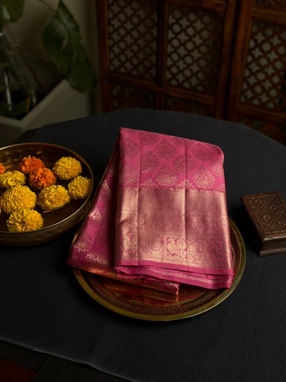 Pink Pure Kanchipuram Silk saree - PPURE66