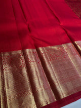 Red Pure Kanchipuram Silk saree - PPURE87