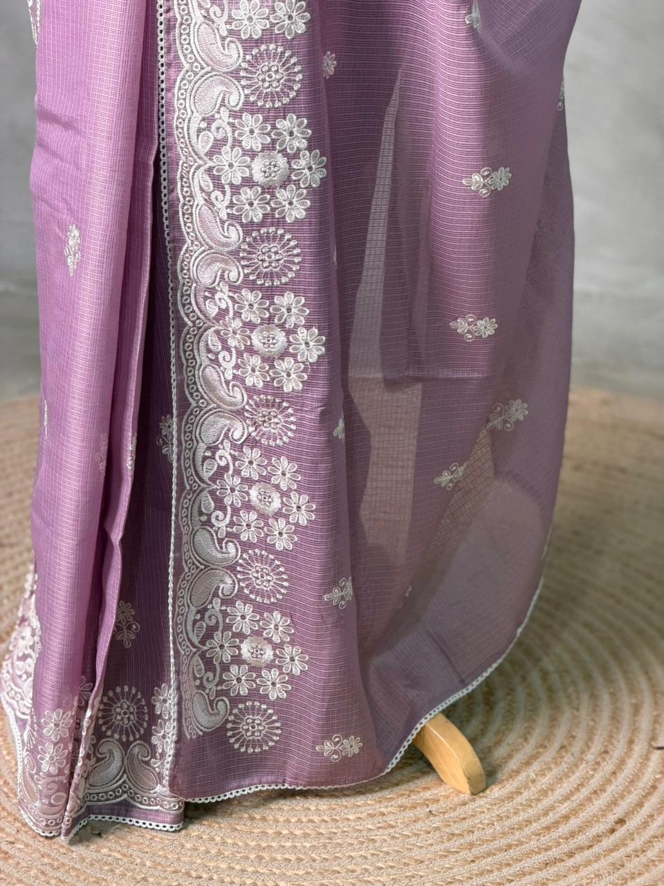 Lavender soft Kotta saree- PBR33G