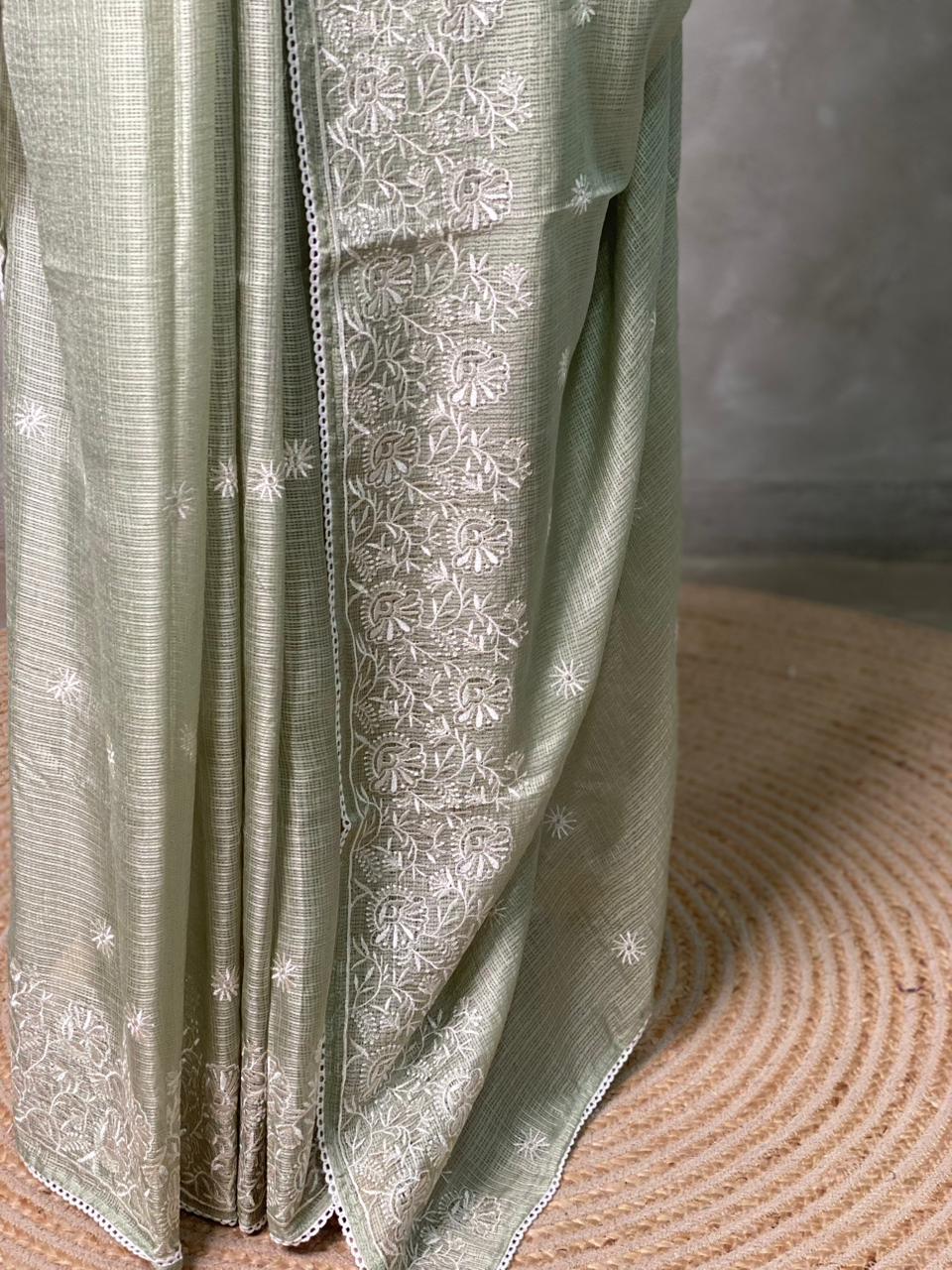 Pastal green soft Kotta saree- PBR33B