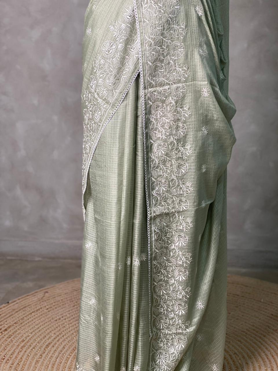 Pastal green soft Kotta saree- PBR33J