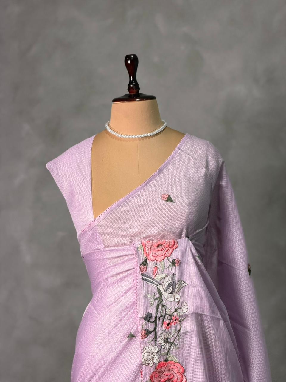 Lavender soft Kotta saree- PBR33M