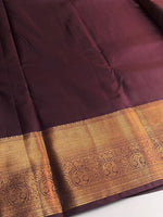 Deep purple semi Kanchipuram saree- PBRIDE48B