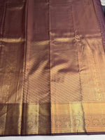 Deep purple semi Kanchipuram saree- PBRIDE48B