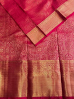Magenta semi Kanchipuram saree- PBRIDE48G