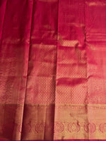 Red semi Kanchipuram saree- PBRIDE48K