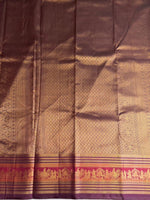 Purple semi Kanchipuram saree- PBRIDE48P