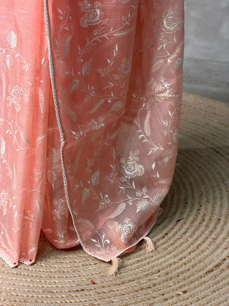 Peach soft Kotta saree- PBR33S